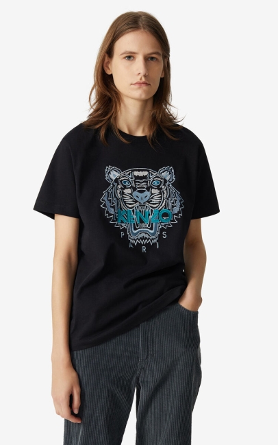 Kenzo Women Tiger Loose-fitting T-shirt Black